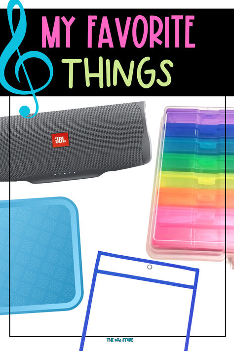 Whether you're a new or experienced music teacher, we are always looking for new, helpful things for our classroom. Here are some of my favorite non-music things for my classroom - including a Bluetooth speaker recommendation! What are your favorite classroom items? Music Classroom Ideas, Teacher Storage, Classroom Items, Music Things, Helpful Things, Classroom Teacher, Classroom Supplies, My Music, My Classroom