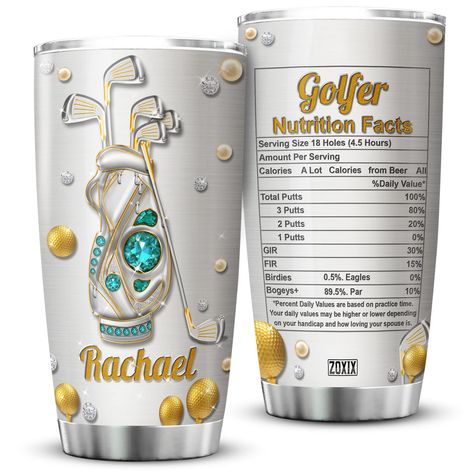 Gifts For Boyfriend Funny, Golf Lover, Gifts For Golfers, Jewelry Style, Golfers, Stainless Steel Tumbler, Nutrition Facts, Birthday Gift, Tumbler