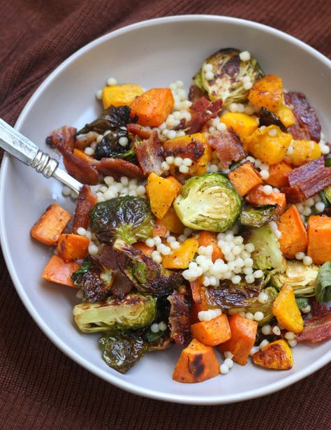 Autumn Sheet Pan, Pearl Couscous, Browned Butter, Think Food, Sheet Pan Dinners, Sheet Pan Recipes, Roasted Vegetables, Vegetarian Dishes, Couscous