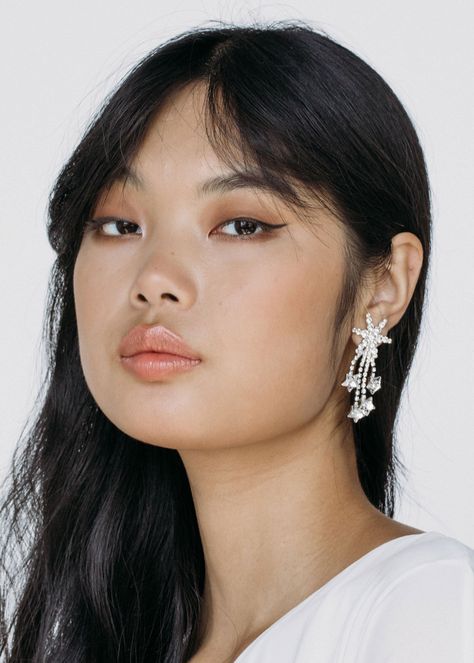 Capture the fleeting beauty of a shooting star with the Rhiannon Earrings. Crystal fringe detailing adds mesmerizing movement to this sparkling style. Each of the dozens of crystals adorning this celestial style is set by hand, to maximize sparkle. Discover more sparkling stars from the The Celestial Edit. Dimensions: 2.25 inch length Earring Frame, Crystal Fringe, Stars And Moons, Golden Moon, Luxury Hair Accessories, Starry Nights, Jennifer Behr, Sparkling Stars, Gold Pearl Earrings