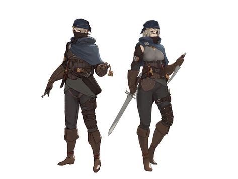 ArtStation - Thief, Sonech . D D Rogue, Thief Character, Werewolf Games, Blessing Bags, Fantasy Theme, Medieval Clothing, Character Poses, High Fantasy, Medieval Fantasy