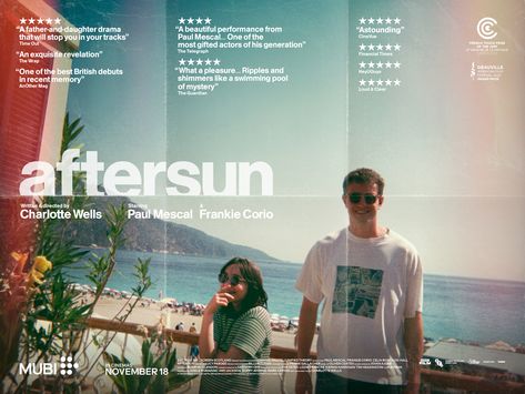 Aftersun Poster, Aftersun Movie, Best Movie Posters, Key Art, I Love Cinema, Movie Posters Design, I Love My Dad, Original Movie Posters, We Movie