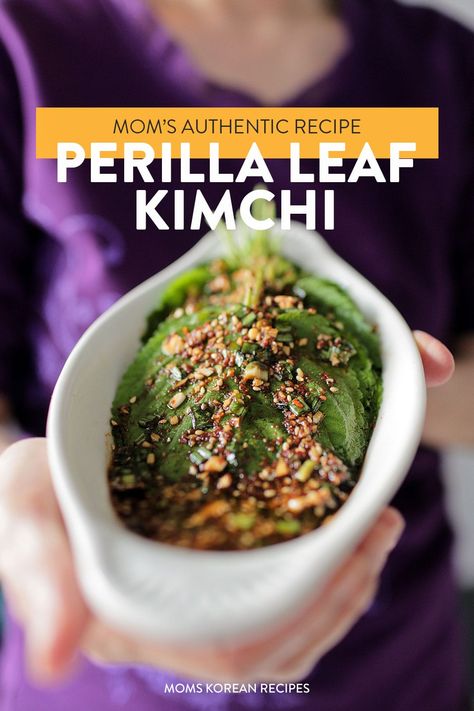 Pickled Perilla Leaves, Korean Perilla Leaves Recipe, Perilla Leaf Recipe, Perilla Leaves Recipes, Shiso Leaves Recipe, Korean Cucumber Side Dish, Shiso Recipe, Banchan Recipe, Korean Banchan