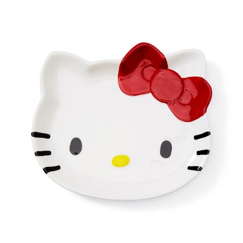 Hello Kitty Trinket Dish, Hello Kitty Ceramic Ideas, Hello Kitty Ash Tray, Hello Kitty Clay, Clay Trinkets, Clay Idea, Diy Air Dry Clay, Hello Kit, Clay Bowl