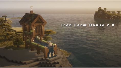 Minecraft Iron Farm, Farm In Minecraft, Minecraft Iron, Aesthetic Farm, Iron Farm, Say No More, House 2, Java, No More