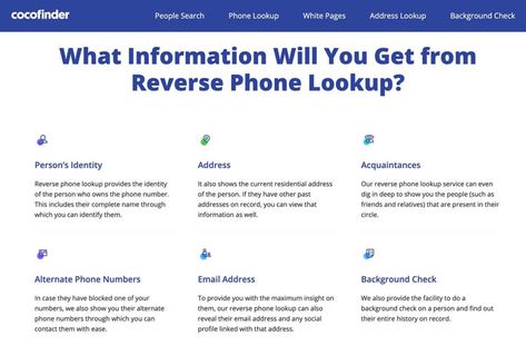 CocoFinder: The Best Free Phone Number Lookup Service in 2021 Android Phone Hacks, Phone Lookup, Free Cell Phone, Free Phones, Phone Hacks, Public Records, White Pages, Social Media Pages, Free Stuff