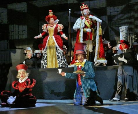 alice in wonderland, stage play - Google Search          Lots of images! King Of Hearts Costume, Alice In Wonderland Play, Ken Howard, Alice And Wonderland, Theatre Inspiration, Alice Costume, Mad Hat, Heart Costume, Alice In Wonderland Costume