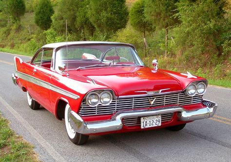 red 1958 Plymouth Fury Christine 1958 Plymouth Fury, Plymouth Cars, Plymouth Fury, Auto Retro, Mopar Cars, 1955 Chevrolet, Pagani Huayra, Ferrari 488, Cadillac Eldorado