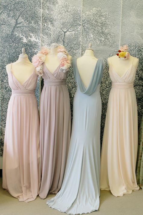 Maids to Measure and Ciaté London: Pastel Pretty Bridesmaids Dresses and Matching Nail Varnish | Love My Dress® UK Wedding Blog Maids To Measure, Beach Bridesmaids, Pretty Bridesmaid Dresses, Spaghetti Strap Bridesmaids Dresses, Beach Bridesmaid Dresses, Simple Bridesmaid Dresses, Cheap Bridesmaid, Dresses Elegant, Chiffon Bridesmaid Dress