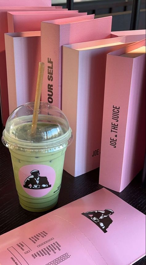 Joe And The Juice Aesthetic, Joe And Juice, Joe The Juice, Joe And The Juice, Matcha Drink, Smoothie Bar, Pink Lifestyle, Makeup Is Life, Dole Whip