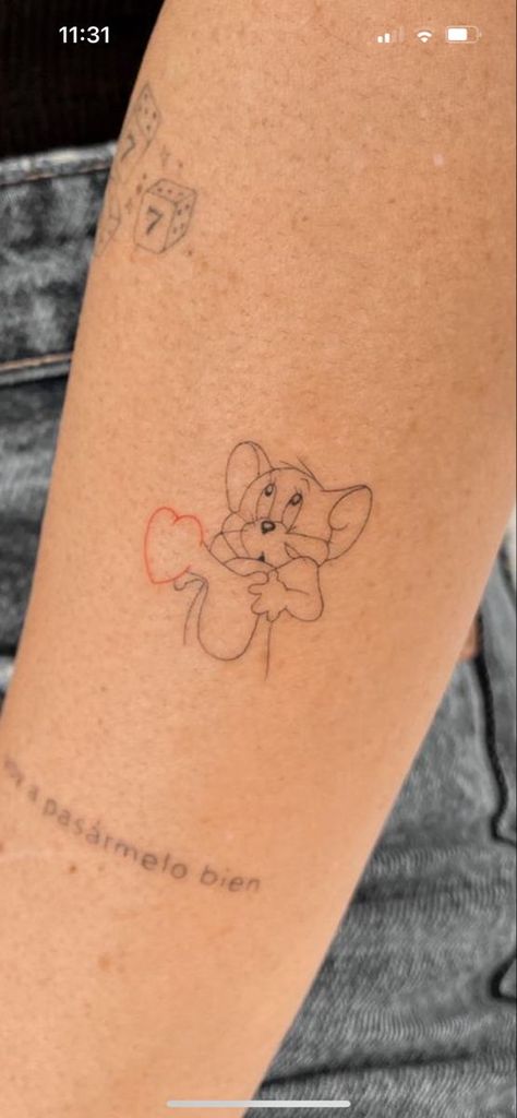 Aesthetic Disney Tattoos, 111 Tattoo Ideas, Tiny Disney Tattoo, Cute Tattoo Ideas, Torso Tattoos, Cute Tattoo, Single Needle Tattoo, Classy Tattoos, Dainty Tattoos