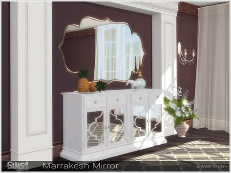 Severinka_'s Set of mirrors II Gacha Room, Sims Apartment, Sims Rooms, Sawamura Eijun, Living Room Sims 4, Fancy Mirrors, Trendy Mirrors, Sims 4 Family, Mod Furniture