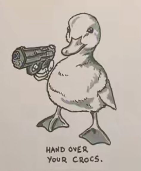 Sarcastic Drawings, Fantastic Animals Drawing, Funny Animal Sketches, Funny Sketch Ideas, Duck Sketch Easy, Drawing Ideas Duck, Silly Drawing Ideas, Funny Duck Drawing, Funny Drawings Easy