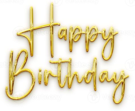 Golden volumetric 3D Text inscription Happy Birthday. isolation cut out Happy Birthday Golden Text Png, Happy Birthday Text Png For Editing, Happy Birthday 3d Text, Happy Birthday Gold Topper, Happy Birthday Text Png, Happy Birthday 3d, Laughter Friends, Happiness Day, Editable Birthday Cards