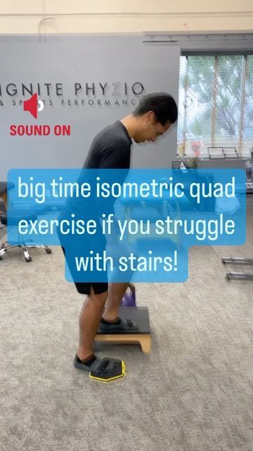 Ignite Phyzio | ACL REHAB on Instagram: "Need a quad burner to help improve your tolerance to stairs? Gotchu 👊🏼 #acl #aclrehab #aclrecovery #kneerehab #sportsperformance #sportsperformancetraining #sportstherapy #sportstherapist #ignitephyzioacl #quads #quadzilla" Acl Rehab Exercises, Acl Rehab, Acl Recovery, Sports Performance Training, Sports Therapy, Quad Exercises, Physical Therapy, Quad, Improve Yourself