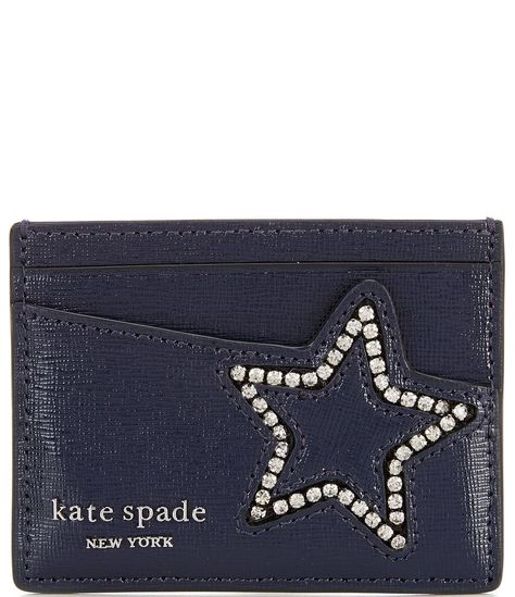 Cute Card Holder, Kate Spade Card Holder, Cute Wallets, Leather Card Holder, Decorative Glass, Pretty Bags, Kate Spade Wallet, Birthday Wishlist, Card Holder Wallet