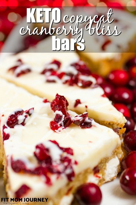 Cranberry Bliss Bars Recipe, Keto Cream Cheese Pancakes, Keto Cranberry, Cranberry Bliss Bars Starbucks, Bliss Bars, Cranberry Bliss, Bliss Bar, Cranberry Bars, Cranberry Bliss Bars