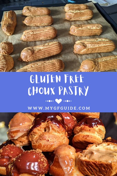 Gluten Free Eclairs, Gluten Free Choux Pastry, Gluten Free Pastries, Gf Snacks, Gluten Free Guide, Eclair Recipe, 2023 Recipes, Gluten Free Pastry, Gf Baking