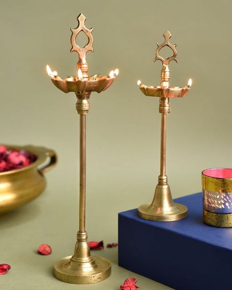 Illuminate tradition with our exquisite brass oil lamps and Diyas, crafted with care to bring warmth and radiance to your home. ✨ #oillamp #diya #brass #handmade Brass Diyas, Diya Lamp, Brass Lamps, Brass Lamp, Oil Lamps, Lamps, Bring It On, Brass, India