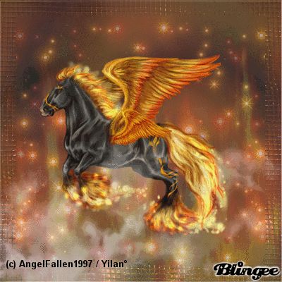 fantasy howrse | This "for howrse com" picture was created using the Blingee free ... Amazing Pegasus Pictures Fantasy Colorful, Mythical Horses, Horse Video, Pegasus Art, Fire Fairy, Magical Horses, Unicorn Pictures, Fantasy Horses, Winged Horse