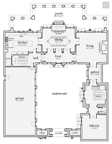 Scottish Manor House - 1st floor Highlands Castle, Castle House Plans, Castle Floor Plan, Castle Plans, Castle Home, European House Plans, Tower House, European House, Castle House