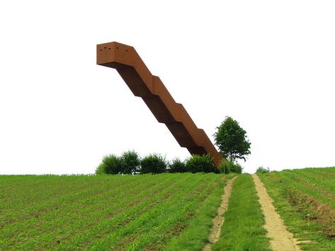 The Vlooyberg Tower: an Unique Lookout Tower Snohetta Architecture, Cantilever Architecture, Danish Architecture, Lookout Tower, Marble Arch, Weathering Steel, Floating Staircase, Old Mansions, Up To The Sky