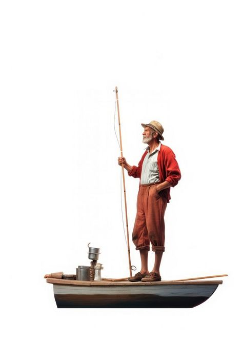 Man Digital Art, A Man Standing, Illustrator Design, Wood Boats, On A Boat, Man Standing, People Sitting, Watercraft, Water Crafts