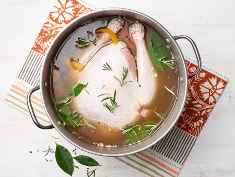 Get My Favorite Turkey Brine Recipe from Food Network Brining Turkey, Brining Meat, Best Turkey Brine, Turkey Brine Recipe, Bradley Smoker, Holidays Recipes, Turkey Brine Recipes, Fresh Turkey, Turkey Brine