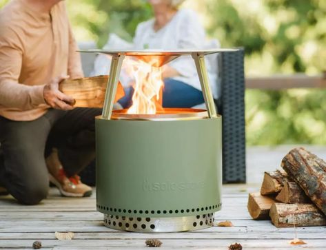 The Best Gifts for Anyone Who Owns a Solo Stove - Bob Vila Solo Stove Fire Pit Ideas, Fire Pit Heat Deflector, Fire Pit Stand, Portable Fire Pit, Solo Stove, Stainless Steel Fire Pit, Fire Pit Cooking, Tabletop Firepit, Portable Fire Pits