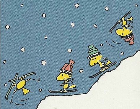 Peanuts Woodstock Wallpaper, Snoopy And Woodstock Christmas, Woodstock Wallpaper, Charly Brown, Woodstock Christmas, Snow Travel, Cold Christmas, Woodstock Snoopy, Woodstock Peanuts