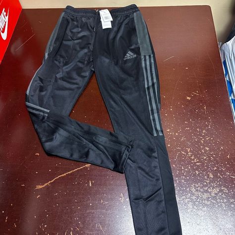 Adidas Mens Black Tiro Elastic Waist Zip Pockets Soccer Track Pants Size Small Brand: Adidas Department: Men Size: S Color: Black Type: Pants Style: Track Pants Pattern: Solid Theme: Sports Occasion: Activewear Season: All Season Features: Zip Pocket, Comfort, Elastic Waist Condition: New With Tags I Offer Discounts For All Return Customers. - Jvs Cargo Joggers Mens, Adidas Soccer Pants, Mens Workout Pants, Athleisure Pants, Basketball Pants, Soccer Pants, Logo Pants, Track Pants Mens, Pants Adidas