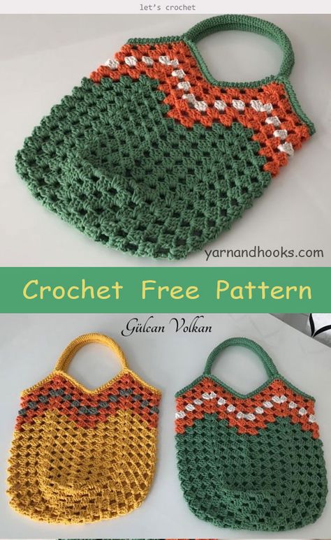 Crochet Squares Bag, Zakir Khan, Crochet Ripple Pattern, Bag Free Pattern, Knitting Bag Pattern, Zakynthos Greece, Crocheted Bags, Bags Pattern, Free Crochet Bag