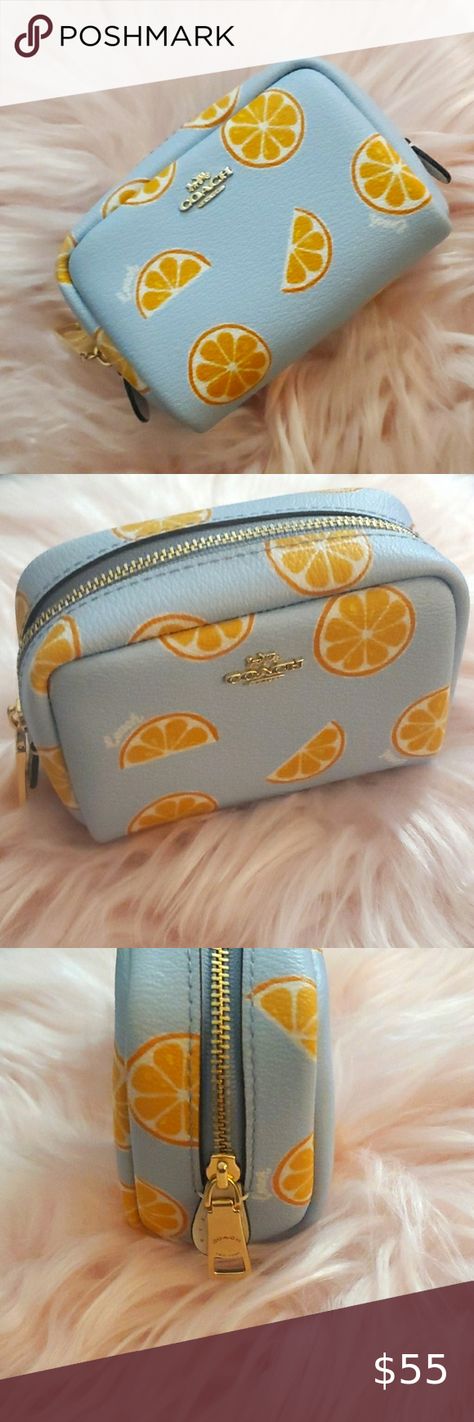 Coach Orange Fruit Mini Bag Fruit Bag, Orange Fruit, Bag Collection, Designer Items, Hand Bags, Coach Handbags, Mini Bag, Inside Pocket, Coin Purse