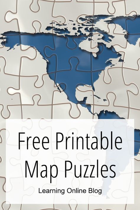 You can use these free printable map puzzles to create your own geography jigsaw puzzles for your kids. #homeschool #geography Geography Homeschool, Blank World Map, Alphabet Chart Printable, Printable World Map, World Map Puzzle, World Map Printable, Geography Activities, Map Puzzle, Homeschool Geography