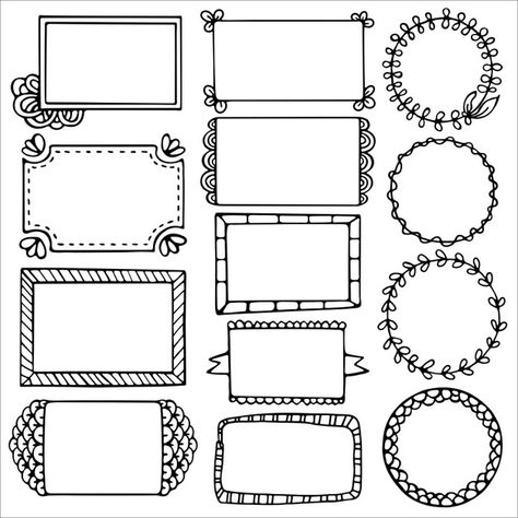 Découvrez des milliers d'images vectorielles Premium disponibles aux formats .AI et .EPS. Bullet Journal Frames, Hand Drawn Frames, Drawn Frames, Notebook Labels, Recipe Book Diy, Bullet Journal Banner, Doodle Frame, Doodle Frames, Bullet Journal Notes