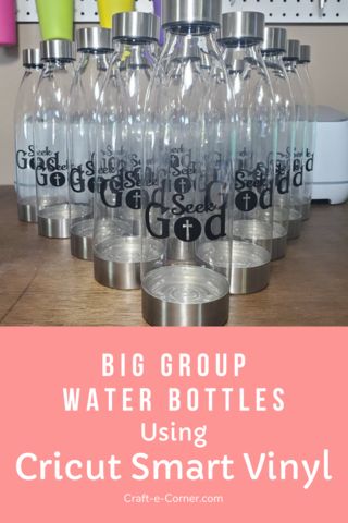 Vinyl Board, Diy Water Bottle, Using Cricut, Cricut Expression, Smart Materials, Water Bottle Decal, Big Group, Cricut Joy, Personalized Coffee Mugs