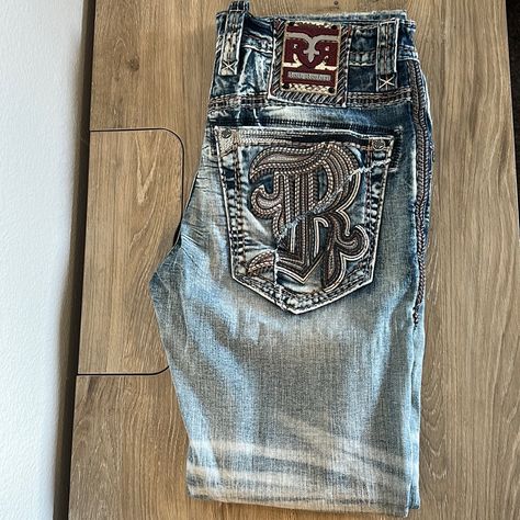 Rock Revival Oscar Alt Straight Jeans. Size 34. New With Tags. Pants Roblox, Rock Revival Jeans Mens, Guys Fits, Dope Fits, Dream Jeans, Acid Wash Jeans, Rock Revival Jeans, Cute Jeans, Swaggy Outfits