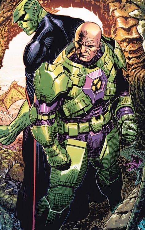 Lex Luthor & Martian Manhunter Lex Luthor Concept Art, Lex Luthor Wallpaper, Lex Luthor Art, Superman Villains, Superman Concept, Injustice League, Jim Cheung, Dc Aesthetic, Lex Luther