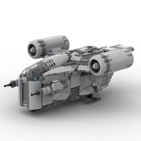 LEGO MOC Razor Crest Mods (from The Mandalorian) by scruffybrickherder | Rebrickable - Build with LEGO Lego Razor Crest, Razor Crest, Mechanical Room, Manual Design, Building Instructions, Star Wars Ships, Lego Group, Lego Parts, Landing Gear