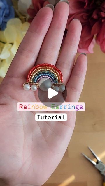 Earring Tutorial, Youtube Link, Rainbow Earrings, January 15, Colorful Earrings, Jewelry Making Tutorials, Story Highlights, Jewellery Making, Diy Earrings