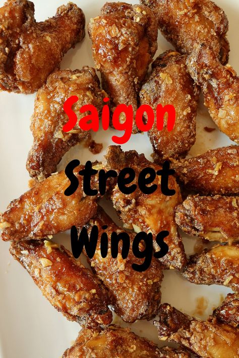 These Vietnamese fried chicken wings are crispy, garlicky, and umami with a little bit of sweet. They are perfect for game day or any other party or gathering. #chickenwings #wings #footballfood Vietnamese Fried Chicken, Winglets Recipes, Hawaiian Fried Chicken, Vietnamese Chicken Wings, Chinese Fried Chicken Wings, Chicken Wings Recipe Oven, Chicken Wing Sauce Recipes, Rock Buns, Vietnamese Recipe