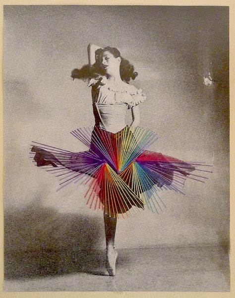 Artist Jose Romussi breathes new life into old photos by embroidering colorful thread onto skirts and dresses. It really is a stirring effect. Jose Romussi, Embroidered Photography, Embroidered Photographs, Photo Embroidery, Thread Crafts, Textiles Art, Embroidered Photo, Fine Embroidery, Pretty Crafts