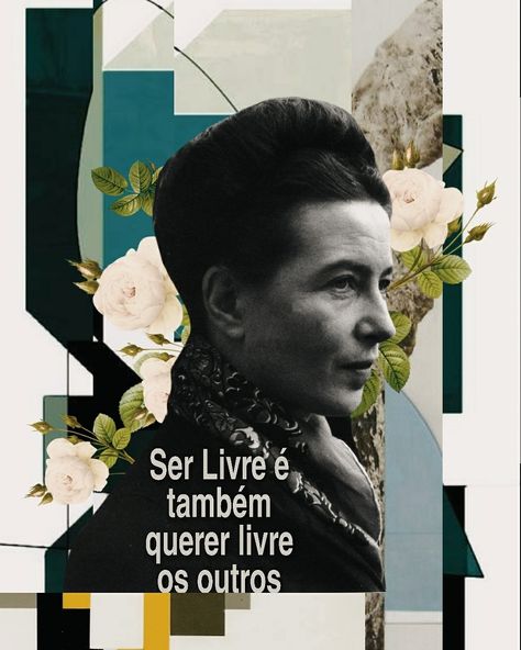 JÚLIA HORTA on Instagram: “"Querer ser livre é também querer livre os outros" - Simone de Beauvoir #colagem  #sociedadebrdecolagem #colagemdigital  #colageart…” Instagram Photos, Collage, Photo And Video, Instagram Photo, Memes, Movie Posters, On Instagram, Instagram, Art