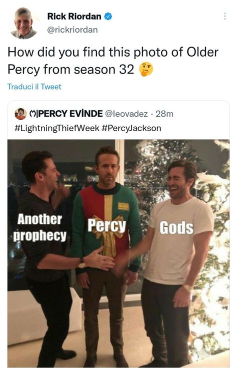 Rick Riordan Memes Funny, Percy Jackson Show, Percy Jackson Comics, Zio Rick, Percy Jackson Cast, Percy And Annabeth, Wise Girl, Peter Johnson, Percy Jackson Fan Art