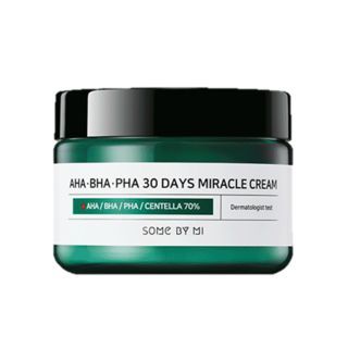 SOME BY MI AHA, BHA, PHA 30 Days Miracle Cream 50ml | YesStyle Some By Mi, Night Time Skin Care Routine, Nighttime Skincare, Baby Soft Skin, Raspberry Ketones, Aha Bha, Melaleuca Alternifolia, Turmeric Root, Orange Oil