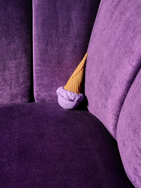 Sofa Spectrum — Justin Bettman Justin Bettman, Sofa Photography, Photography Layout, India Mahdavi, Purple Sofa, Photographer Advertising, Johnnie Walker, Colour Inspiration, Colour Blocking