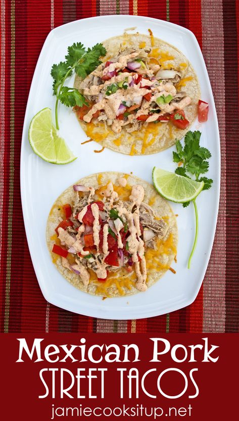 Pork Taco Toppings, Pulled Pork Tacos Sauce, Street Pork Tacos Recipe, Pork Tacos Sauce, Pork Taco Sauce Recipe, Sauce For Pork Tacos, Pork Taco Sauce, Street Tacos Sauce, Street Taco Sauce