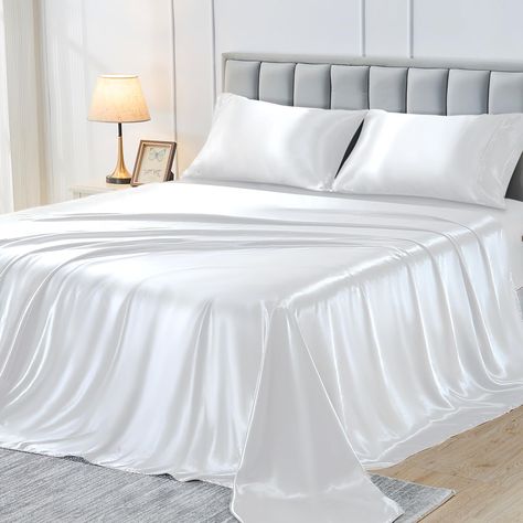 Satin Bed Sheets, Full Size Bed Sets, Twin Size Bed Sheets, Satin Bed, Silk Bed Sheets, Queen Size Bed Sets, White Bed Sheets, Twin Bed Sheets, King Size Bed Sheets