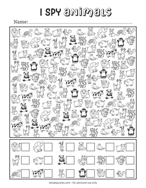 Free Printable I Spy Animal Activity for Kids I Spy Animals Printable, Kids Fun Worksheets, I Spy Worksheets Printables, Spot The Difference Printable Free, Kids Coloring Sheets Free Printables, Ispy Worksheet For Kids, Animals For Kids Teaching, Activity Sheets For Kids Free Printables, Pre Schoolers Activities Printable