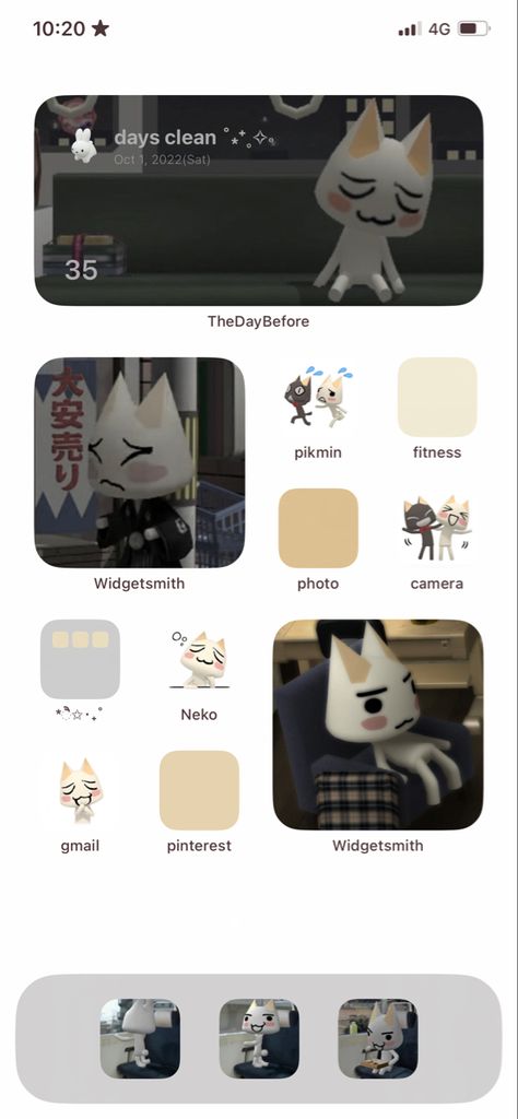 Ios 16 Cat Wallpaper, Toro Cat Wallpaper Iphone, Toro Inoue Iphone Layout, Phone Theme Ideas Colorful, Toro Inoue Homescreen Layout, Toro Inoue Phone Theme, Toro Phone Theme, Cat Homescreen Layout, Toro Wallpaper Iphone